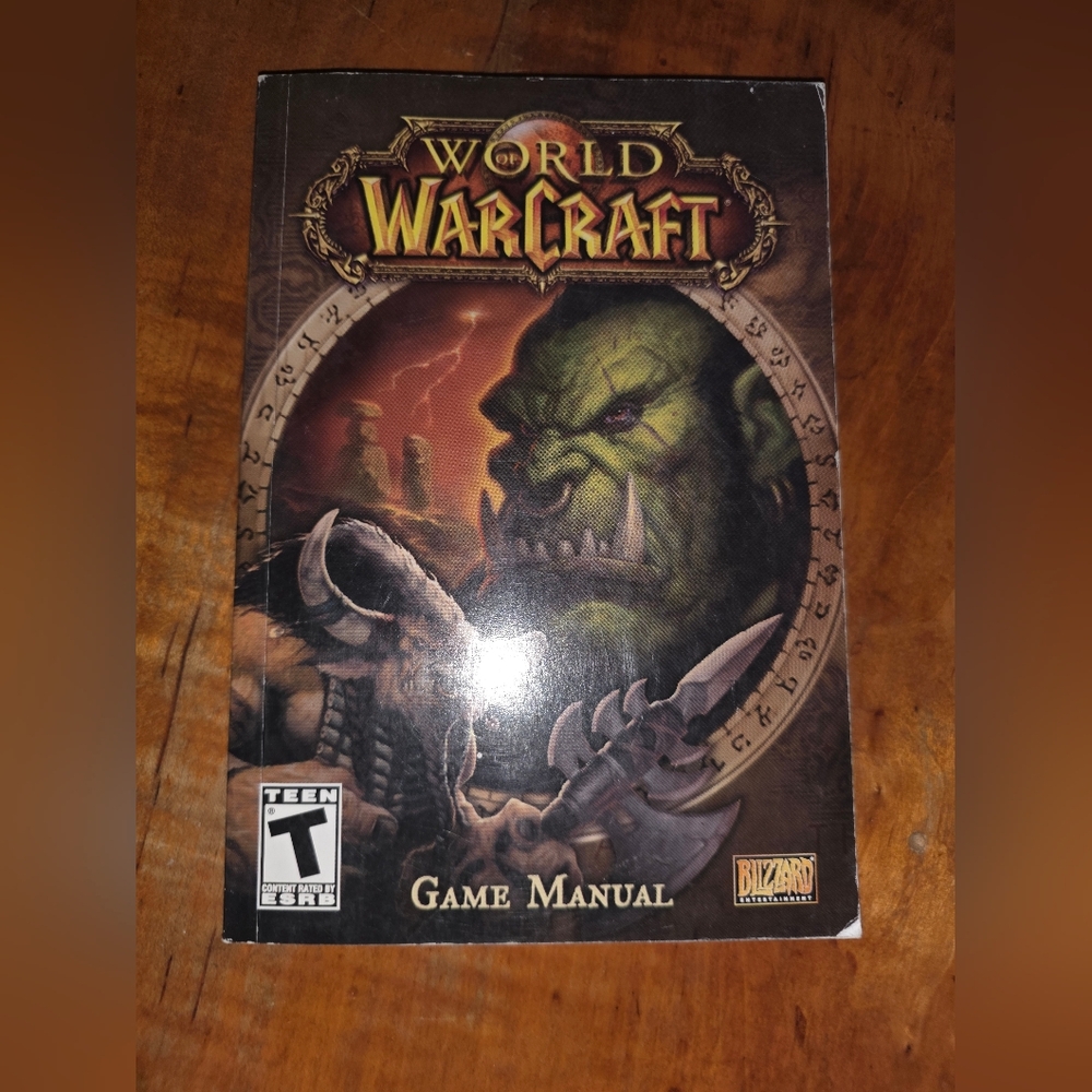 World of Warcraft Game Manual Only Blizzard Entertainment PC 2004-2007 Book